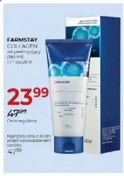 Jawa Drogerie Farmstay collagen żel peelingujący oferta