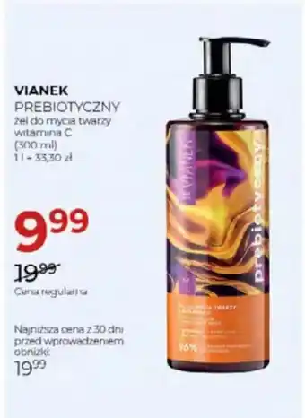 Jawa Drogerie Vianek prebiotyczny żel do mycia twarzy witamina c oferta