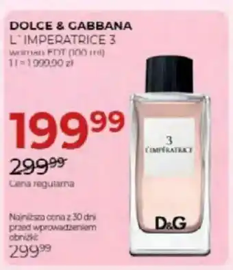 Jawa Drogerie Dolce & gabbana l'imperatrice 3 woman edt oferta