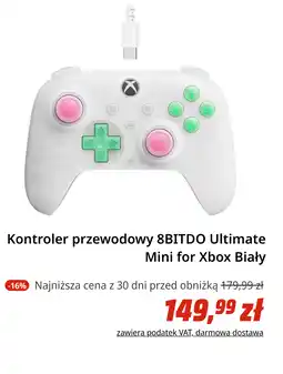 Media Markt Kontroler przewodowy 8BITDO Ultimate Mini for Xbox Biały oferta