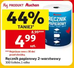 Auchan Ręcznik papierowy 2-warstwowy oferta