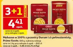 Auchan Makaron w 100% z pszenicy Durum lub pełnoziarnisty, Primo Gusto oferta