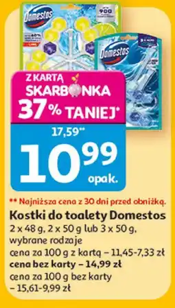 Auchan Kostki do toalety Domestos oferta