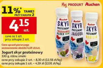 Auchan Jogurt skyr proteinowy Auchan oferta