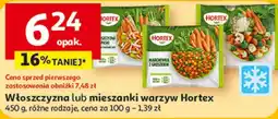 Auchan Włoszczyzna lub mieszanki warzyw Hortex oferta
