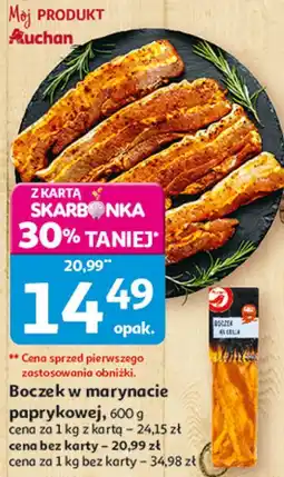 Auchan Boczek w marynacie paprykowej oferta