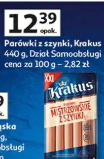 Auchan Parówki z szynki, Krakus oferta