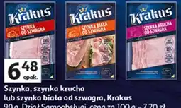 Auchan Szynka, szynka krucha lub szynka biała od szwagra Krakus oferta