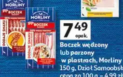 Auchan Boczek wędzony lub parzony w plastrach, Morliny oferta