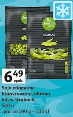 Auchan Soja edamame blanszowana, obrana lub w strąkach Seacon oferta