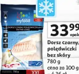 Auchan Dorsz czarny, polędwiczki bez skóry myfood oferta