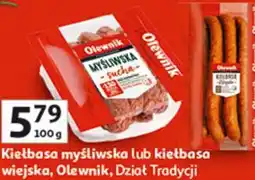 Auchan Kiełbasa myśliwska lub kiełbasa wiejska oferta