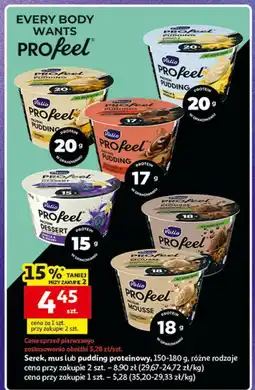 Auchan Serek, mus lub pudding proteinowy oferta