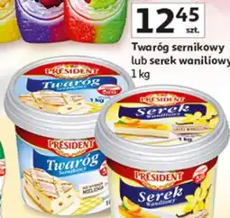 Auchan Twaróg sernikowy lub serek waniliowy oferta
