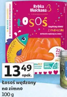 Auchan Łosoś wędzony na zimno 100 g Rybka Ukochana oferta