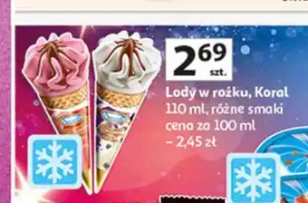 Auchan Lody w rożku, Koral oferta