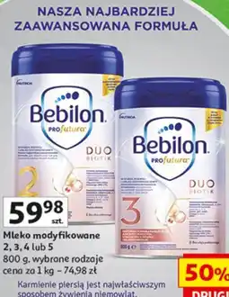 Auchan Mleko modyfikowane 2, 3, 4 lub 5 Bebilon 800 g oferta