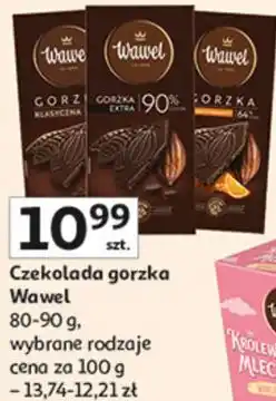 Auchan Czekolada gorzka Wawel 80-90 g oferta