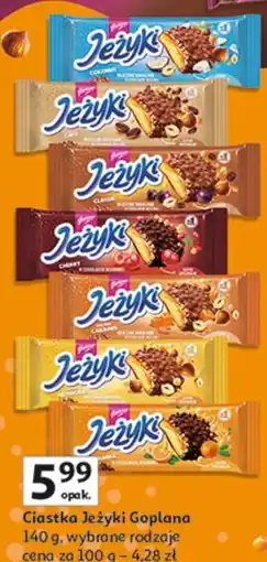 Auchan Ciastka Jeżyki Goplana 140 g oferta