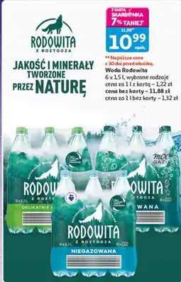Auchan Woda Rodowita 6 x 1,5 l oferta