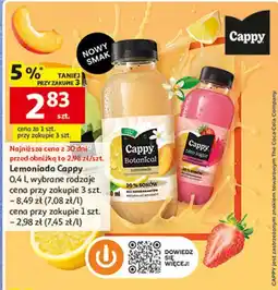 Auchan Lemoniada Cappy, 0,4 l oferta