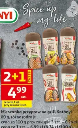 Auchan Mieszanka przypraw na grill Kotányi 80 g oferta