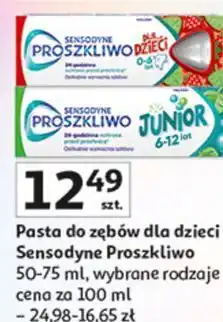 Auchan Pasta do zębów dla dzieci Sensodyne Proszkliwo oferta