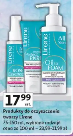Auchan Produkty do oczyszczania twarzy Lirene oferta