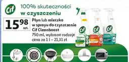 Auchan Płyn lub mleczko w sprayu do czyszczenia Cif Cleanboost oferta