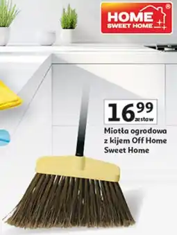 Auchan Miotła ogrodowa z kijem Off Home Sweet Home oferta