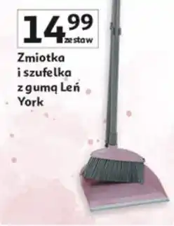 Auchan Zmiotka i szufelka z gumą Len York oferta