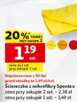 Auchan Ściereczka z mikrofibry Spontex oferta