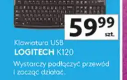 Auchan Klawiatura USB LOGITECH K120 oferta