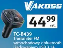Auchan TC-B439 Transmiter FM samochodowy z bluetooth Vakoss oferta