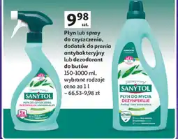 Auchan Płyn lub spray do czyszczenia, dodatek do prania antybakteryjny lub dezodorant do butów oferta