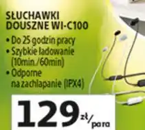 Auchan SŁUCHAWKI DOUSZNE WI-C100 SONY oferta