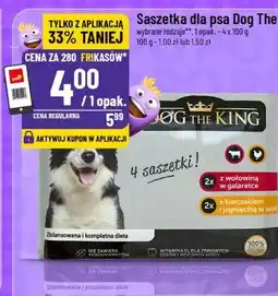 Polomarket Saszetka dla psa Dog The King wybrane rodzaje**, 1 opak oferta