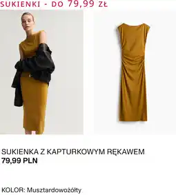 H&M SUKIENKA Z KAPTURKOWYM RĘKAWEM H&M oferta