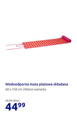 Action Wodoodporna mata plażowa składana oferta
