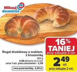 Carrefour Rogal drożdżowy z makiem, z kruszonką oferta