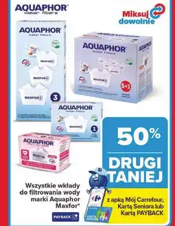 Carrefour Wszystkie wkłady do filtrowania wody marki Aquaphor Maxfor oferta