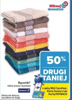 Carrefour Ręczniki* różne wzory i wymiary oferta