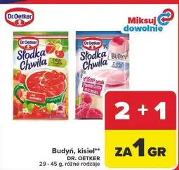 Carrefour Budyń, kisiel DR. OETKER oferta