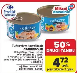 Carrefour Tuńczyk w kawałkach CARREFOUR oferta