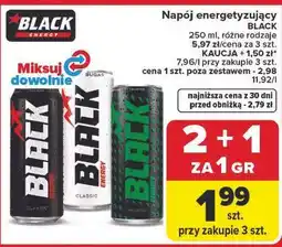 Carrefour Napój energetyzujący Black oferta