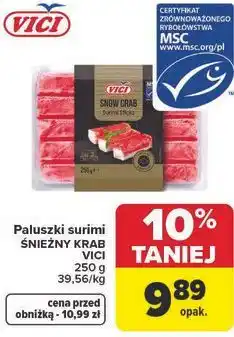 Carrefour Paluszki surimi ŚNIEŻNY KRAB VICI oferta