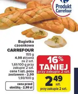 Carrefour Bagietka czosnkowa CARREFOUR oferta