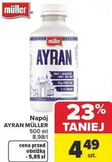 Carrefour Napój AYRAN MÜLLER oferta