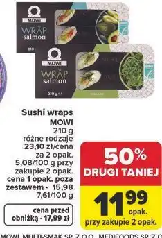 Carrefour Sushi wraps MOWI oferta