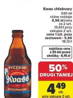 Carrefour Kwas chlebowy RYCERSKI oferta